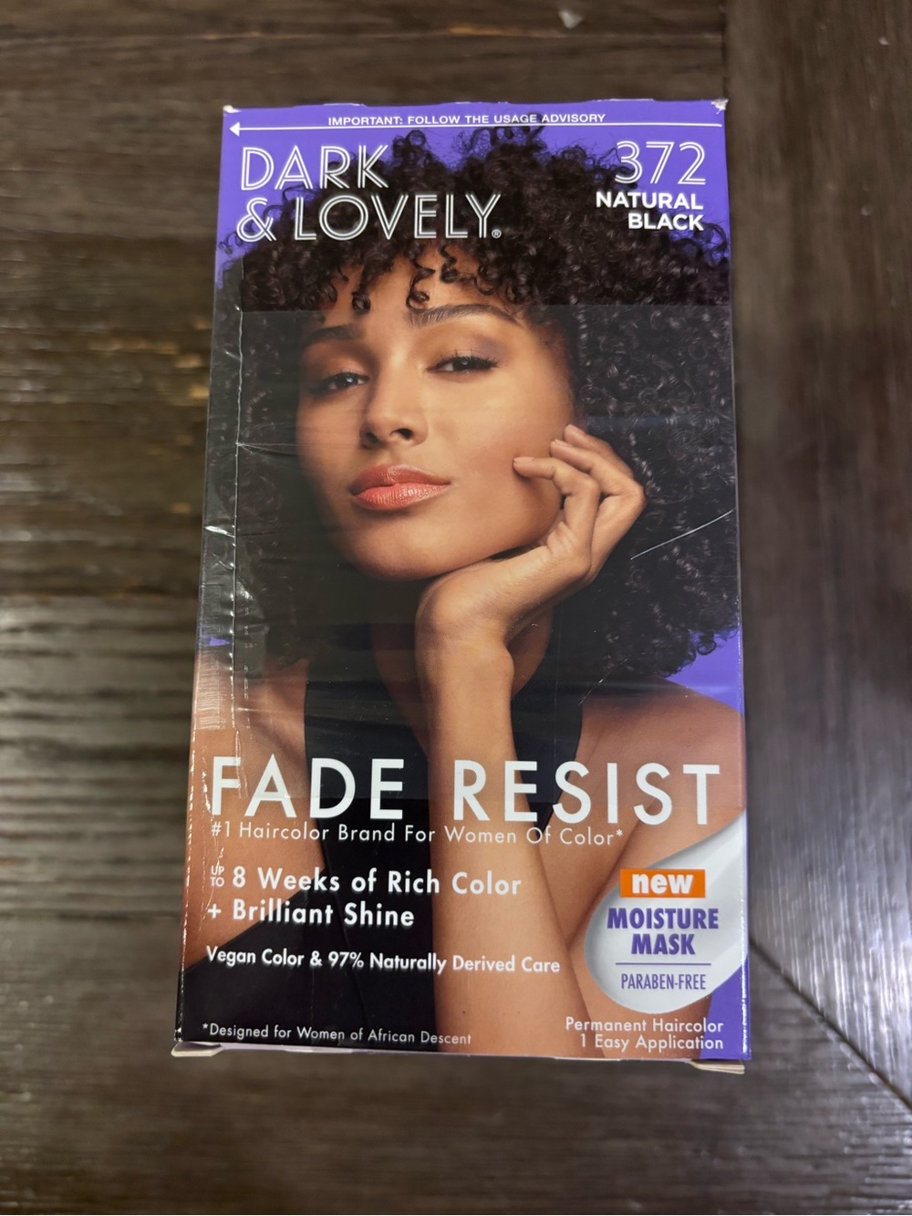 Fade Resist Permanent Hair Color - Natural Black 372 set of three